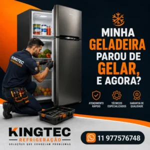 Atendemos hoje e consertamos a sua geladeira na hora para moradores de Santa Cecília SP